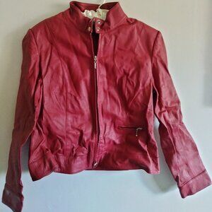 Newport News Red Leather Jacket